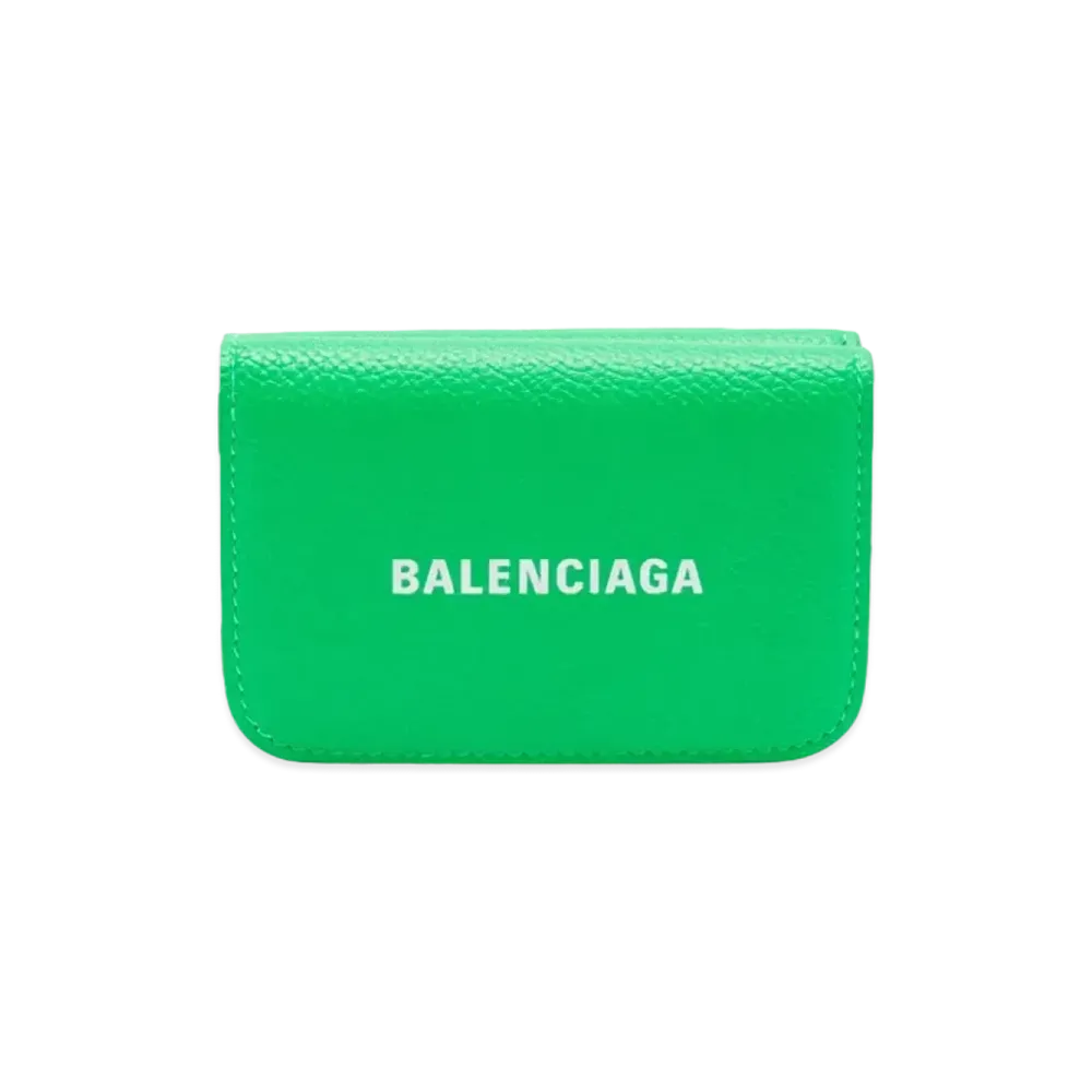 BALENCIAGA Men's Cash Mini Wallet "Green"