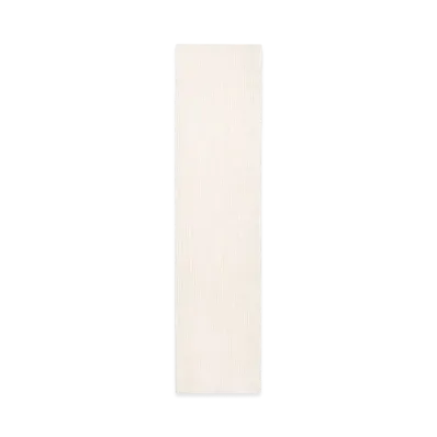 Courreges Ribbed Wool Scarf "Naturai Beige"