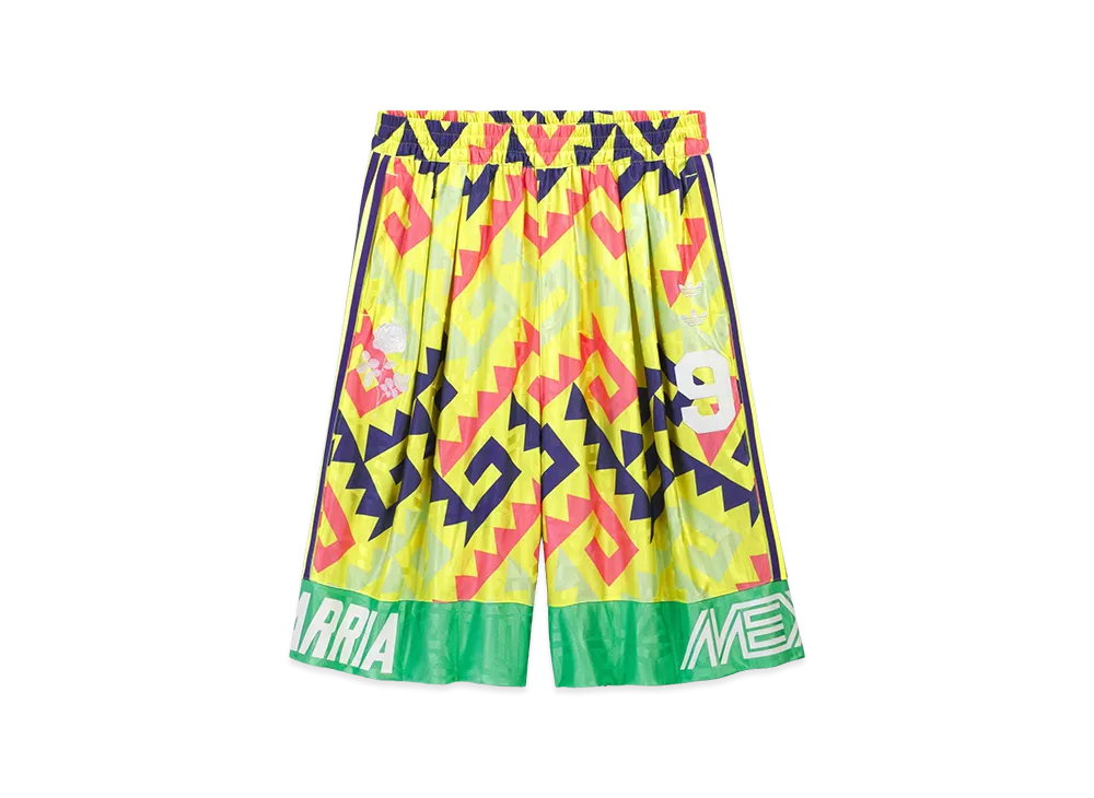 adidas x Willy Chavarria AOP Goalkeeper Shorts "Solar Lemon"