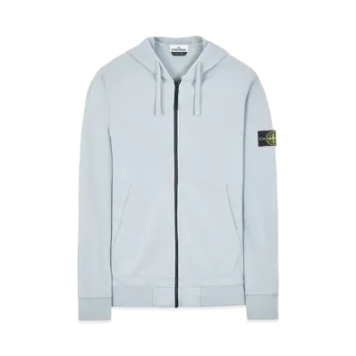 Stone Island 64220 BRUSHED COTTON FLEECE "Pearl Grey"