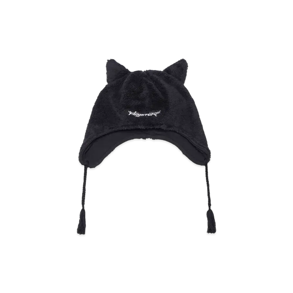 F-LAGSTUF-F FOX FLEECE CAP "BLACK"