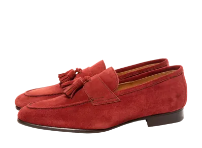Berwick Tassel Loafer HO254 Suede "Red" 5094GOSGRD