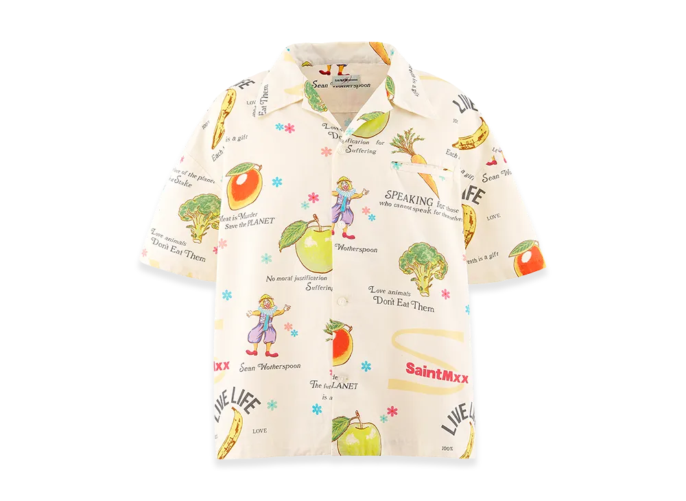 SAINT Mxxxxxx x Sean Wotherspoon SW Open Collar Shirt "White"