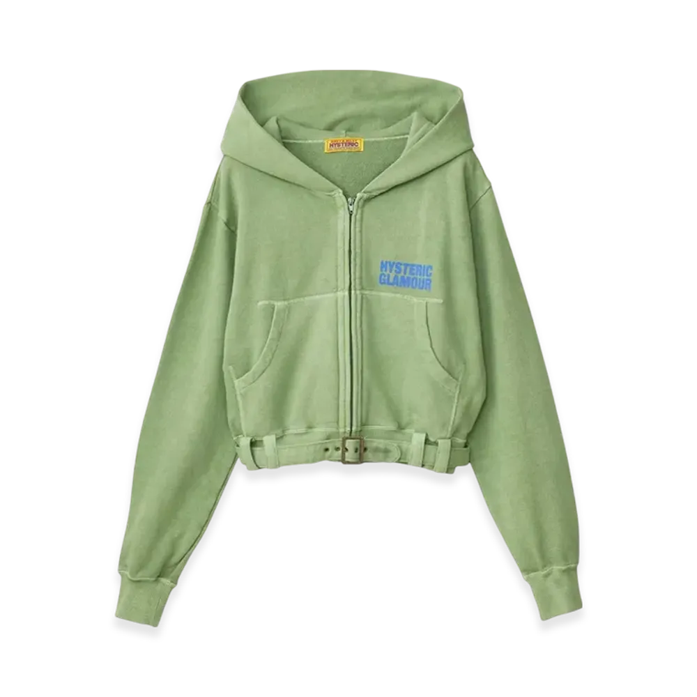 HYSTERIC GLAMOUR Babysitting Club Short Hoodie "Green"