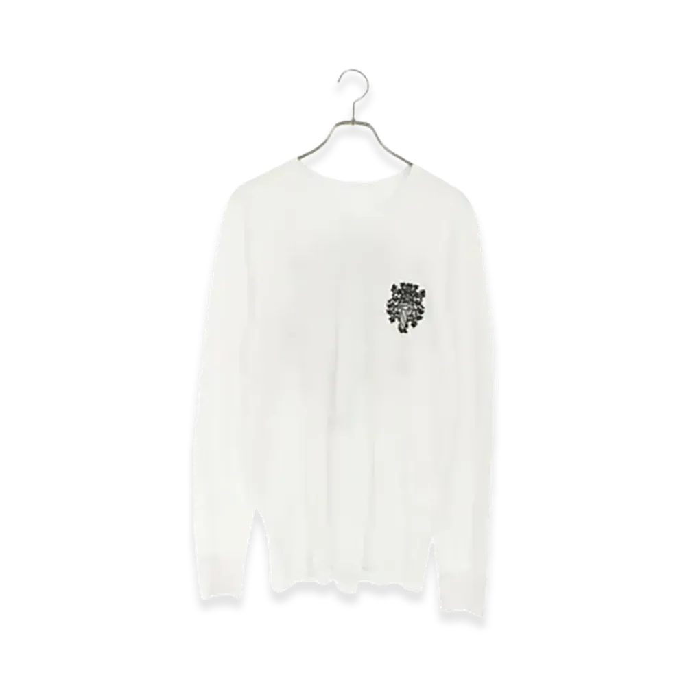 Chrome Hearts VINE DAGGER Back Print Thermal L/S T-Shirt "White"