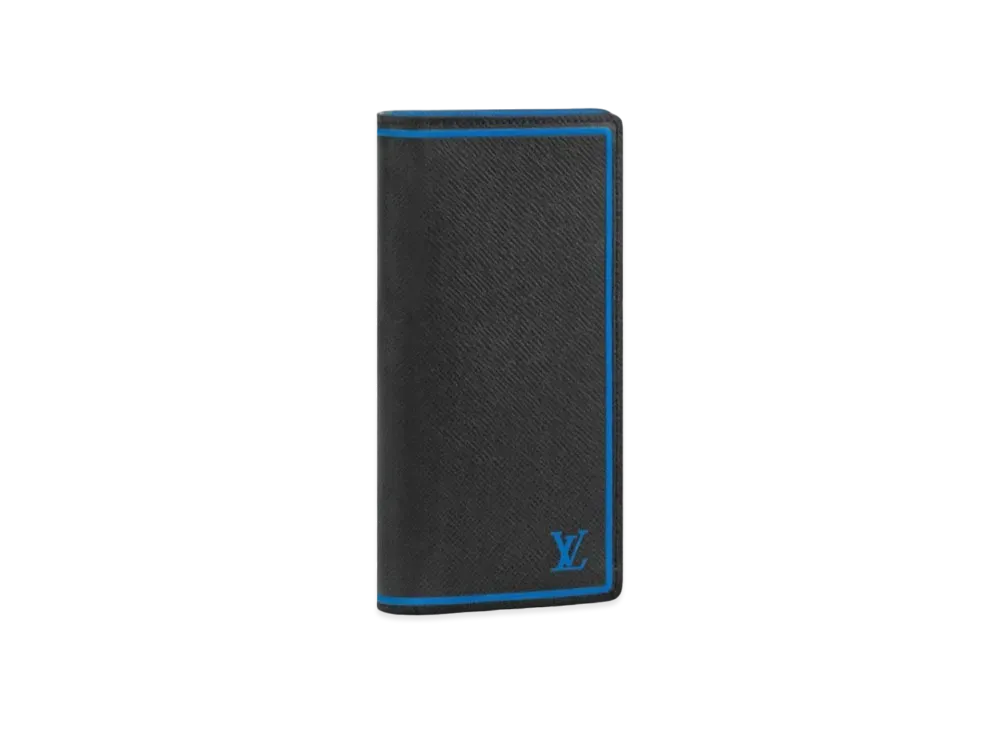 Louis Vuitton Brazza Wallet Taiga "Black/Blue"