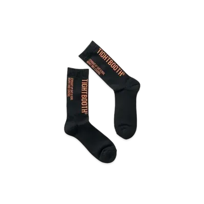 TIGHTBOOTH Label Logo Socks "Black"