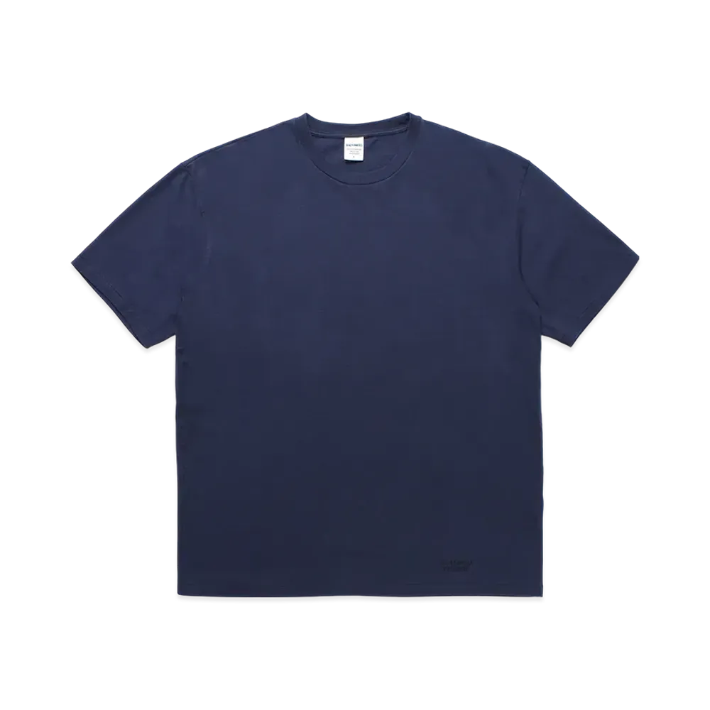 WACKO MARIA Washed Heavy Weight Color T-Shirt "Navy"