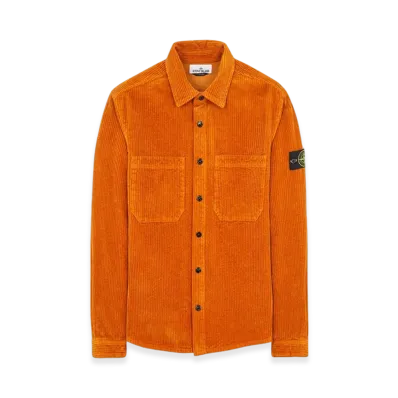 Stone Island 11311 11 Corduroy 400 TC Overshirt - 23FW "Rust"