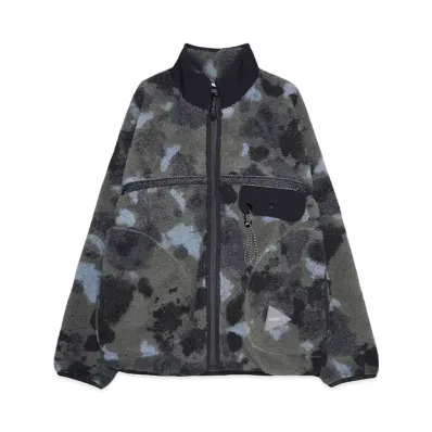 GRAMICCI x and wander JQ tape fleece jacket "CAMO"