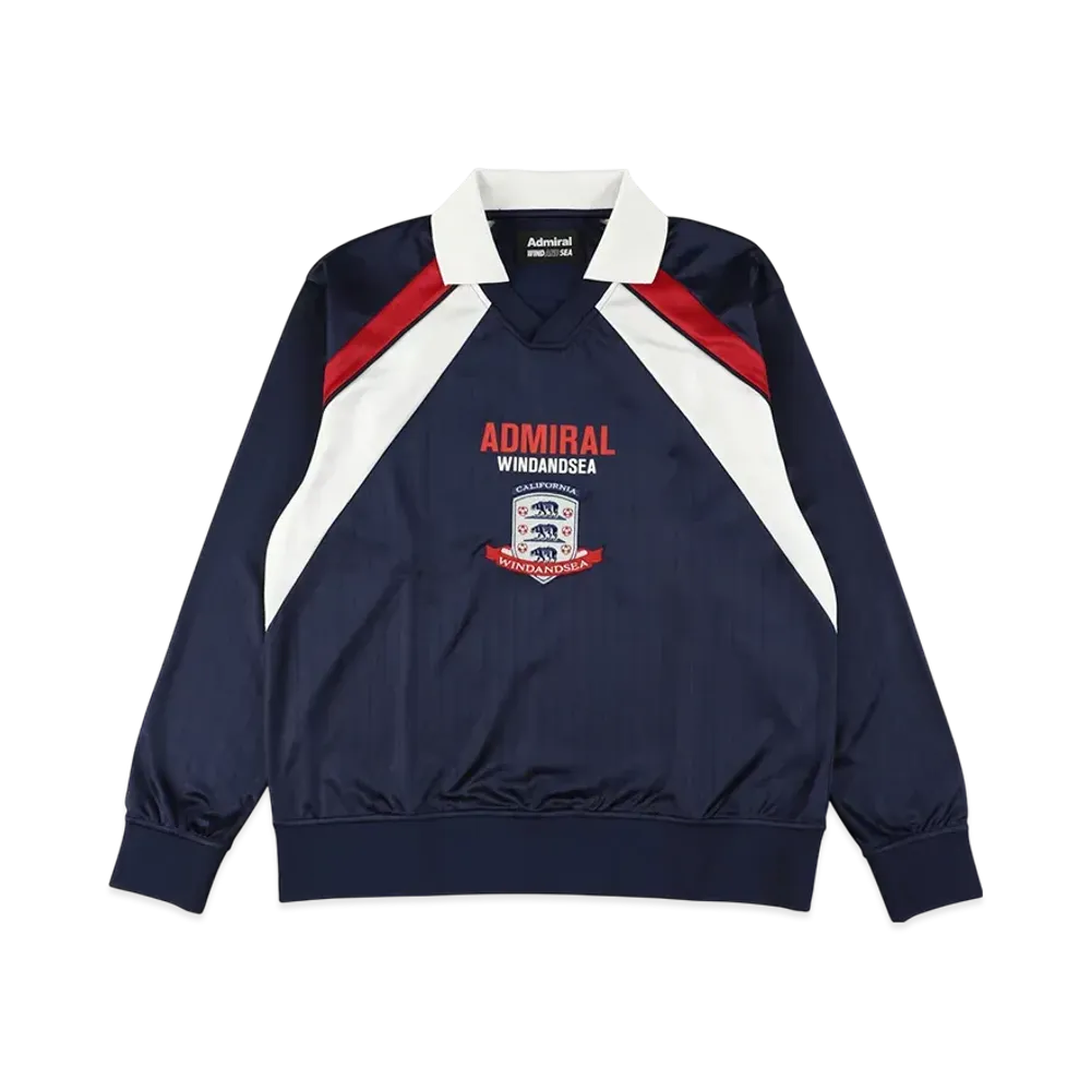 WIND AND SEA x Admiral L/S Polo "Navy"