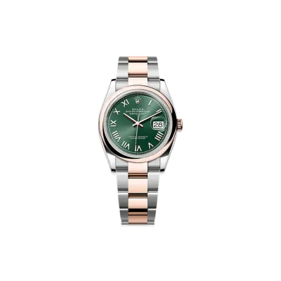 ROLEX Datejust 36 Oystersteel & Everose Gold "Mint Green"