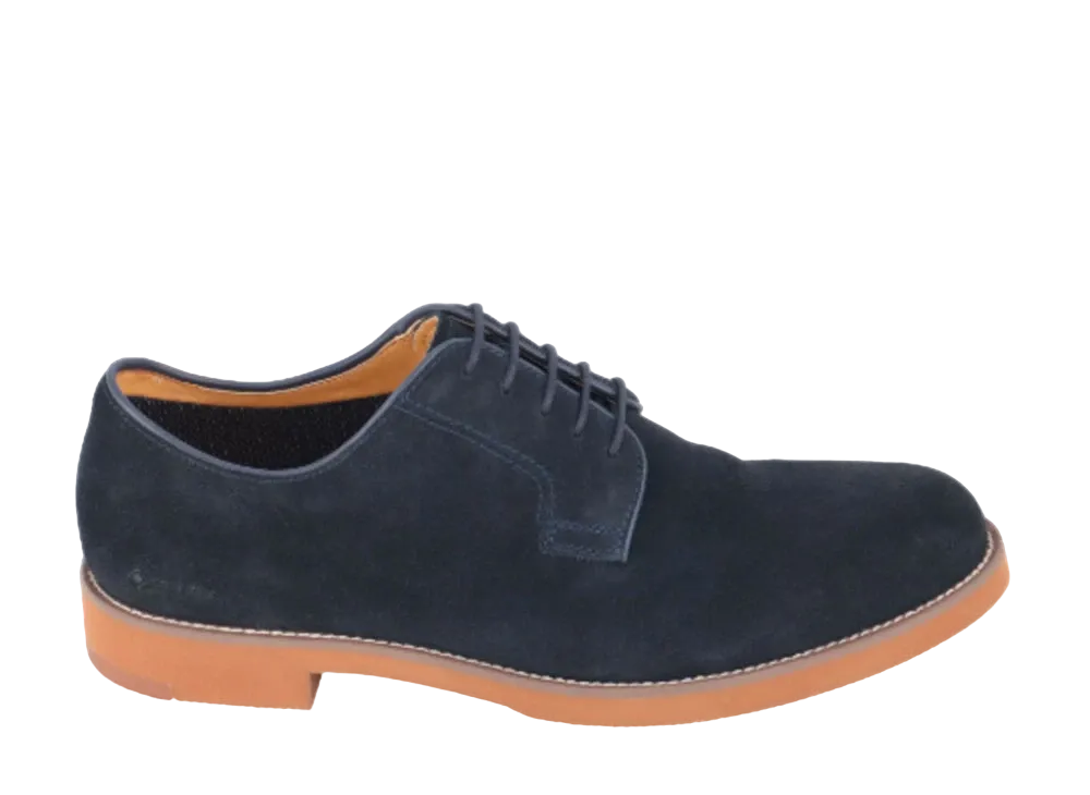 REGAL Plain Toe Calf Leather Suede "Navy"50ALBAW EE