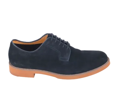 REGAL Plain Toe Calf Leather Suede "Navy"50ALBAW EE