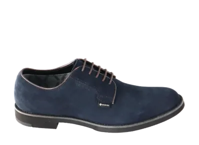 REGAL Plain Toe Calf Leather Suede "Navy/Dark Brown" 50ALBB EE