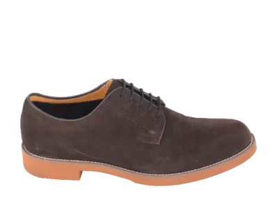 REGAL Plain Toe Calf Leather Suede "Dark Brown" 50ALBJ EE
