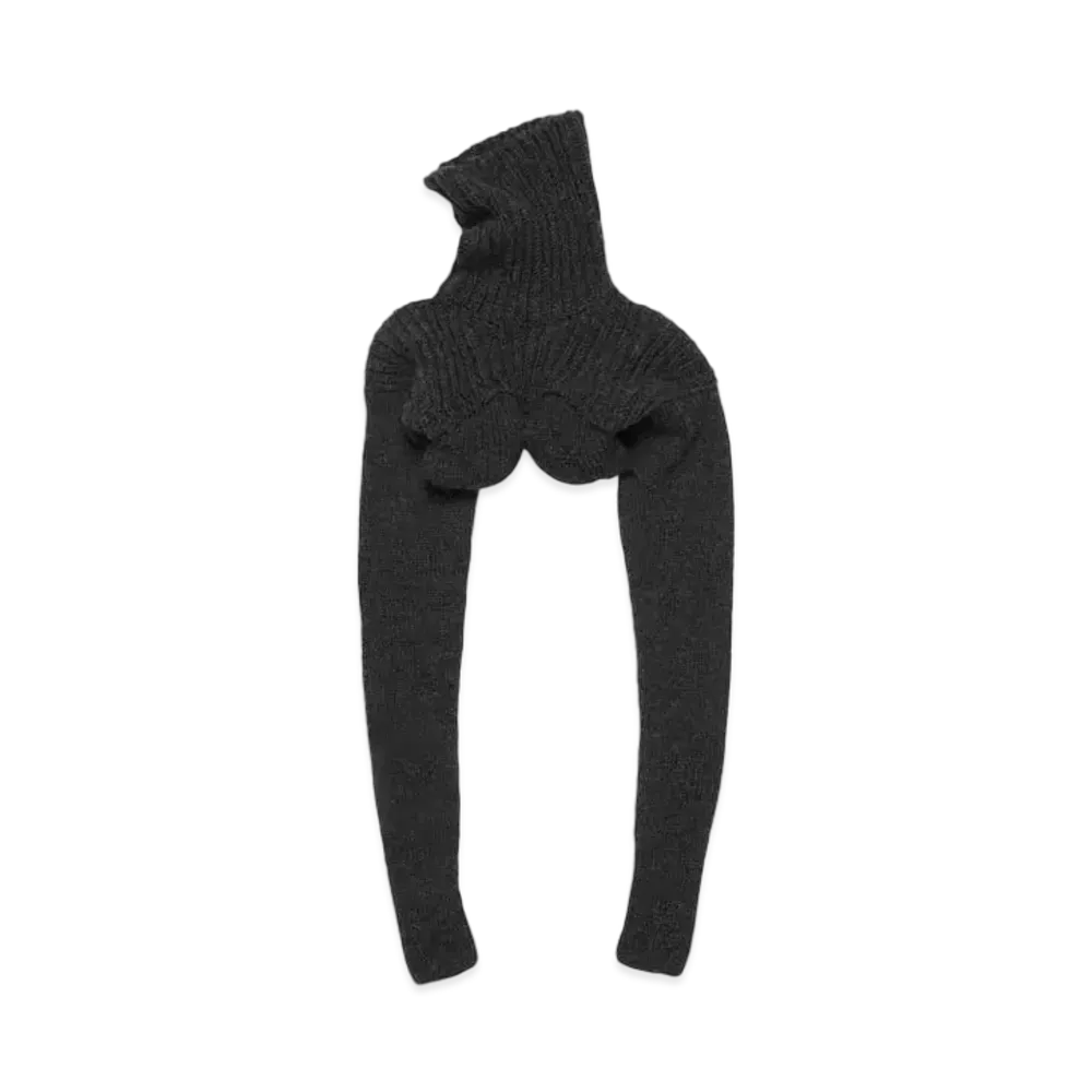 Acne Studios Cropped High Neck Knit "Anthracite/Grey"
