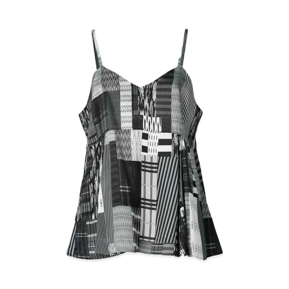 ANREALAGE Patchwork Print Camisole "Monochrome"