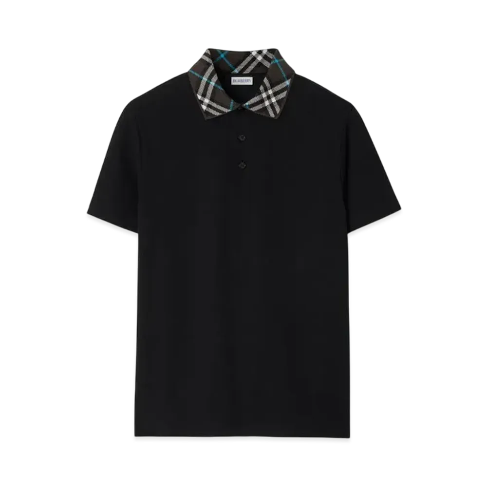 Burberry Cotton Polo Shirt "Black"