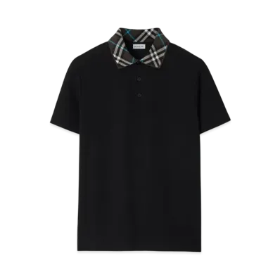 Burberry Cotton Polo Shirt "Black"
