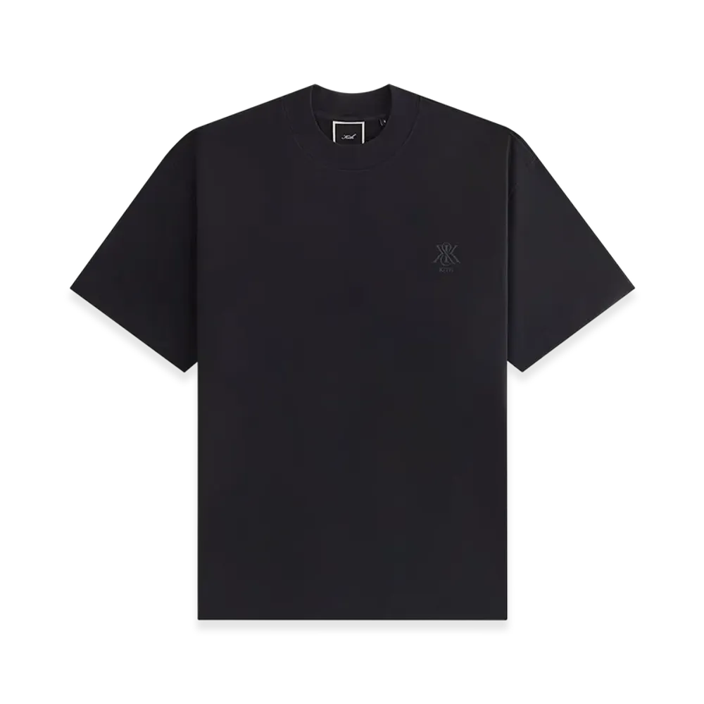 Kith Women Mockneck Vintage Sueded Tee "Black"
