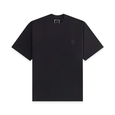 Kith Women Mockneck Vintage Sueded Tee "Black"
