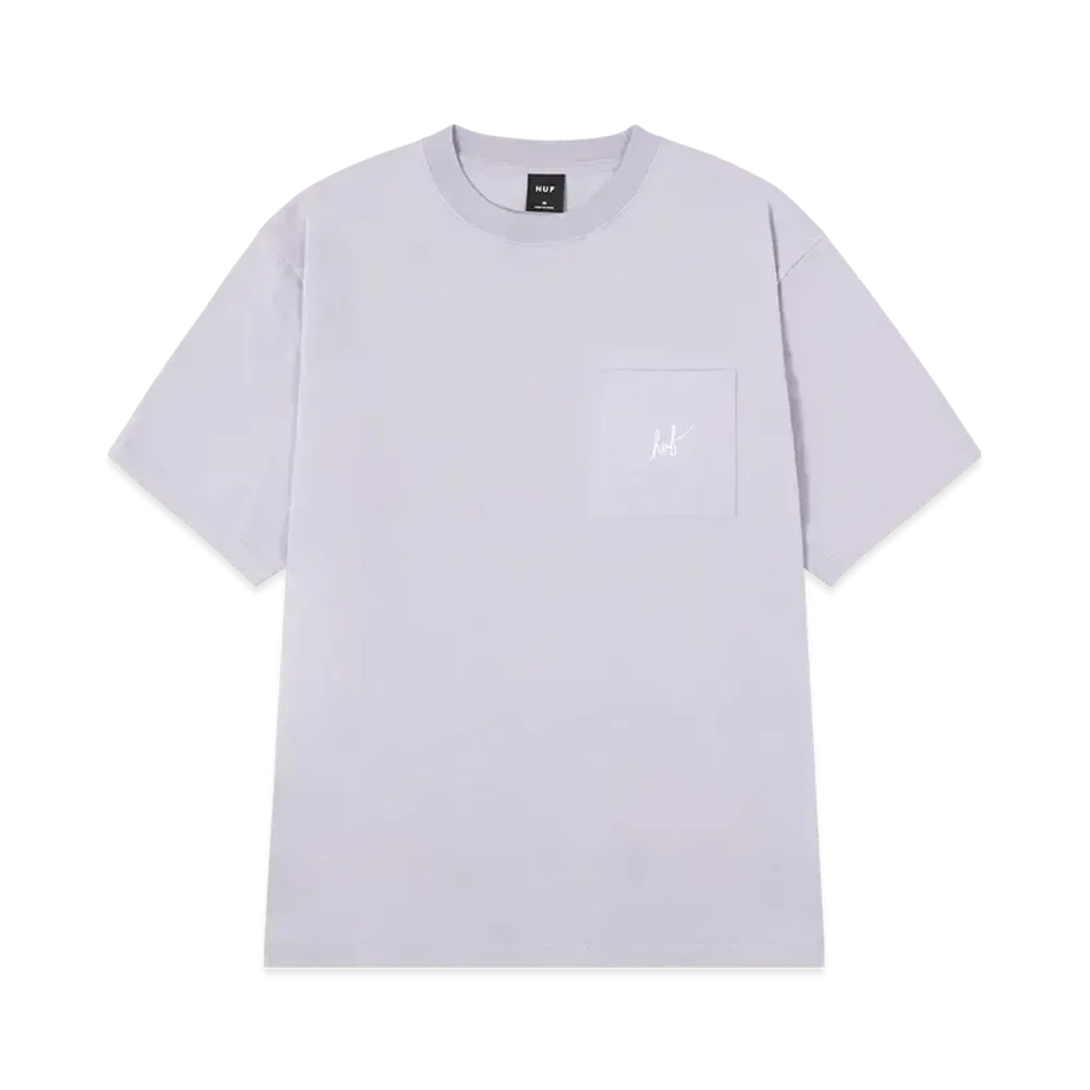 HUF Script Pocket Tee "Dust Purple"