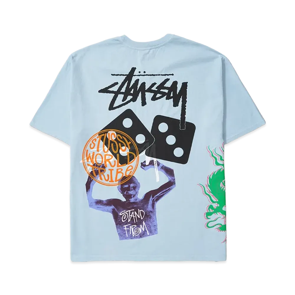 Stussy Strike Pigment Dyed Tee "Sky Blue"