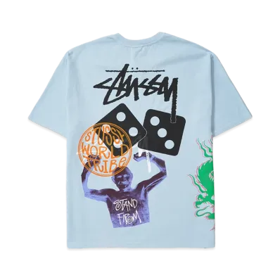 Stussy Strike Pigment Dyed Tee "Sky Blue"