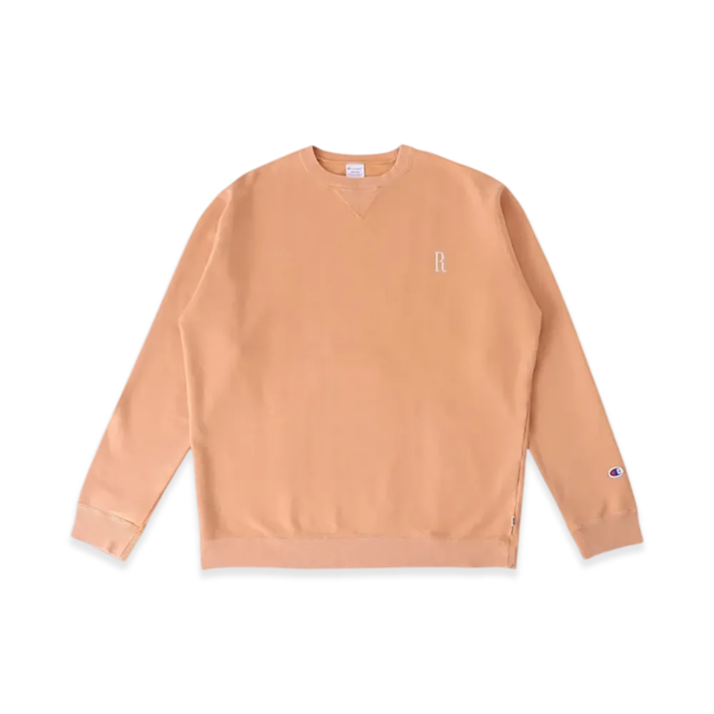 RHC Ron Herman x Champion French Terry R Logo Sweat Pullover "Orange"
