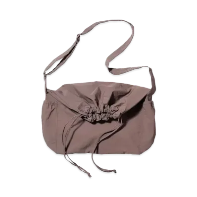 Uniqlo U 24SS Drawstring Shoulder Bag "Brown"