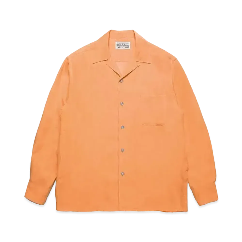 WACKO MARIA 50's Open Collar Shirt "Orange"