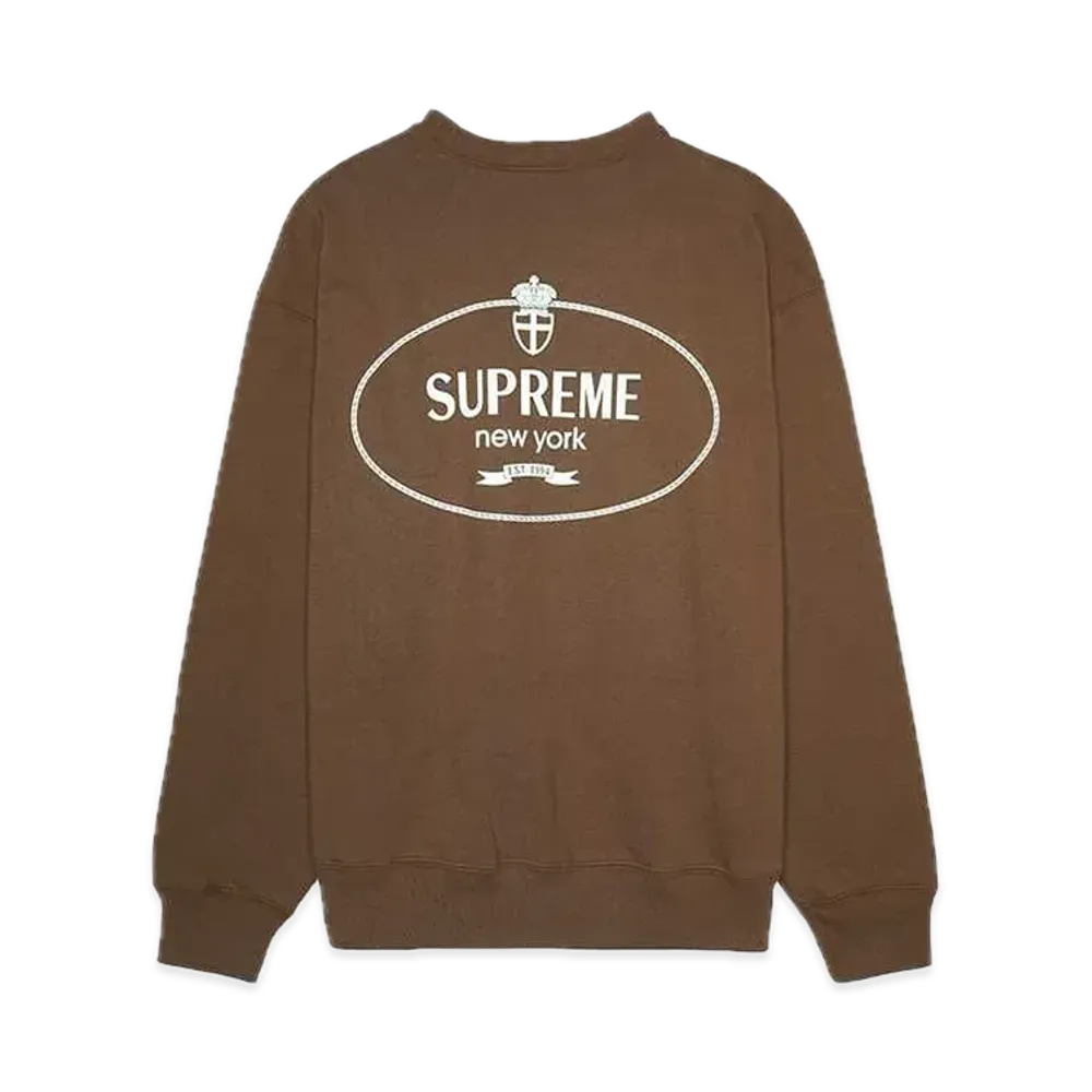 Supreme Crest Crewneck "Brown"
