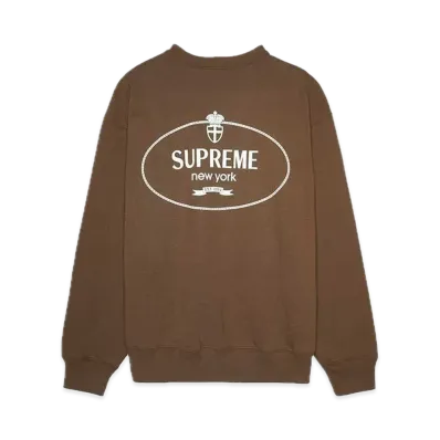 Supreme Crest Crewneck "Brown"
