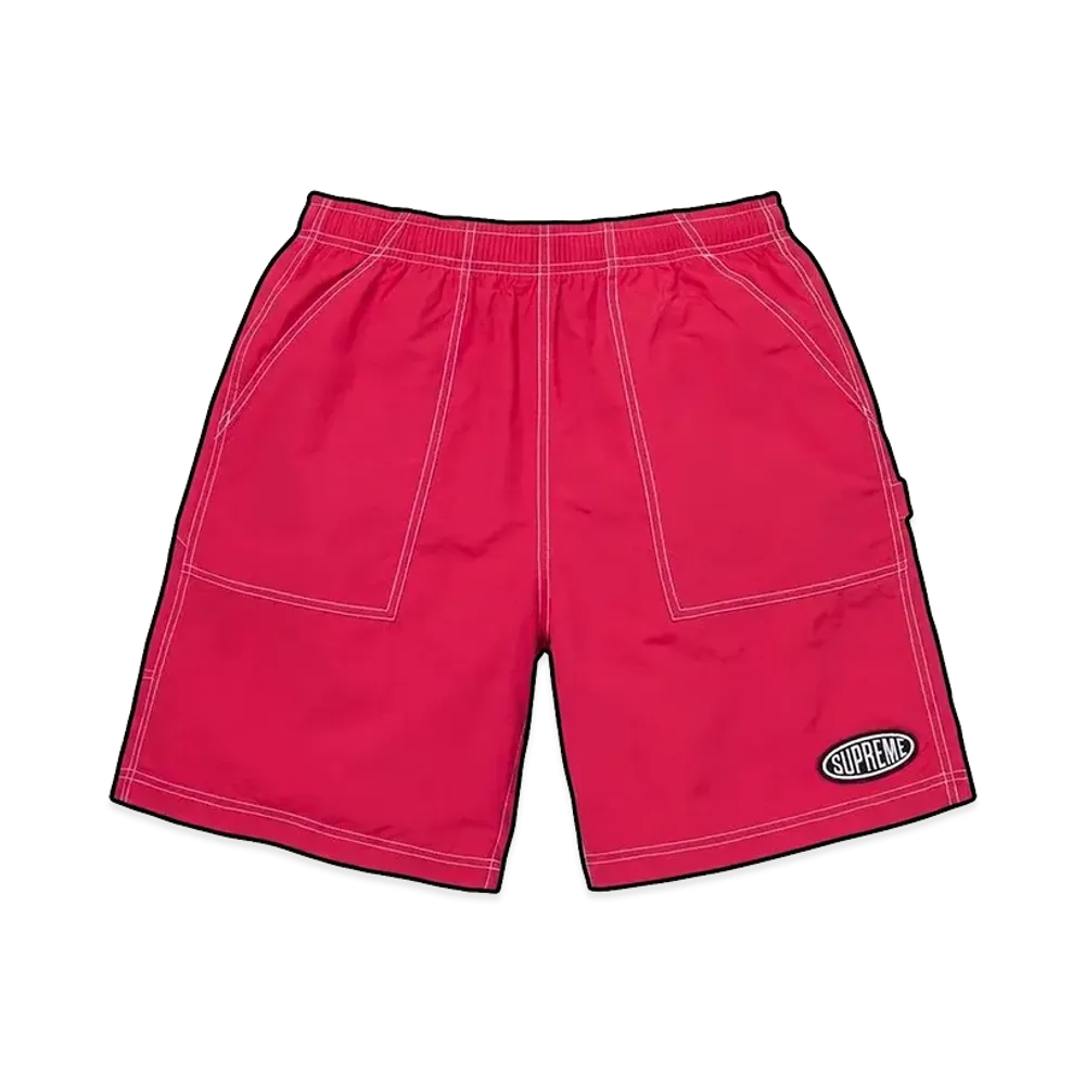 Supreme Nylon Painter Short "Magenta"