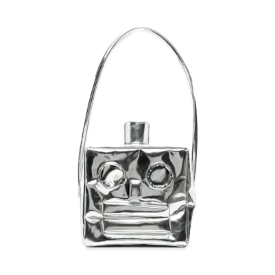 doublet Robot Head Shoulder Bag L "Silver Tone"