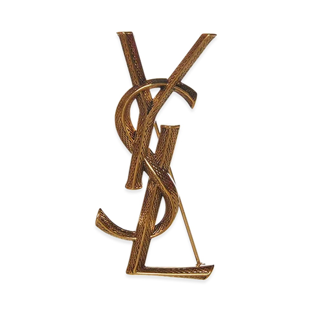 Saint Laurent "Cassandre" Brooch "Gold"