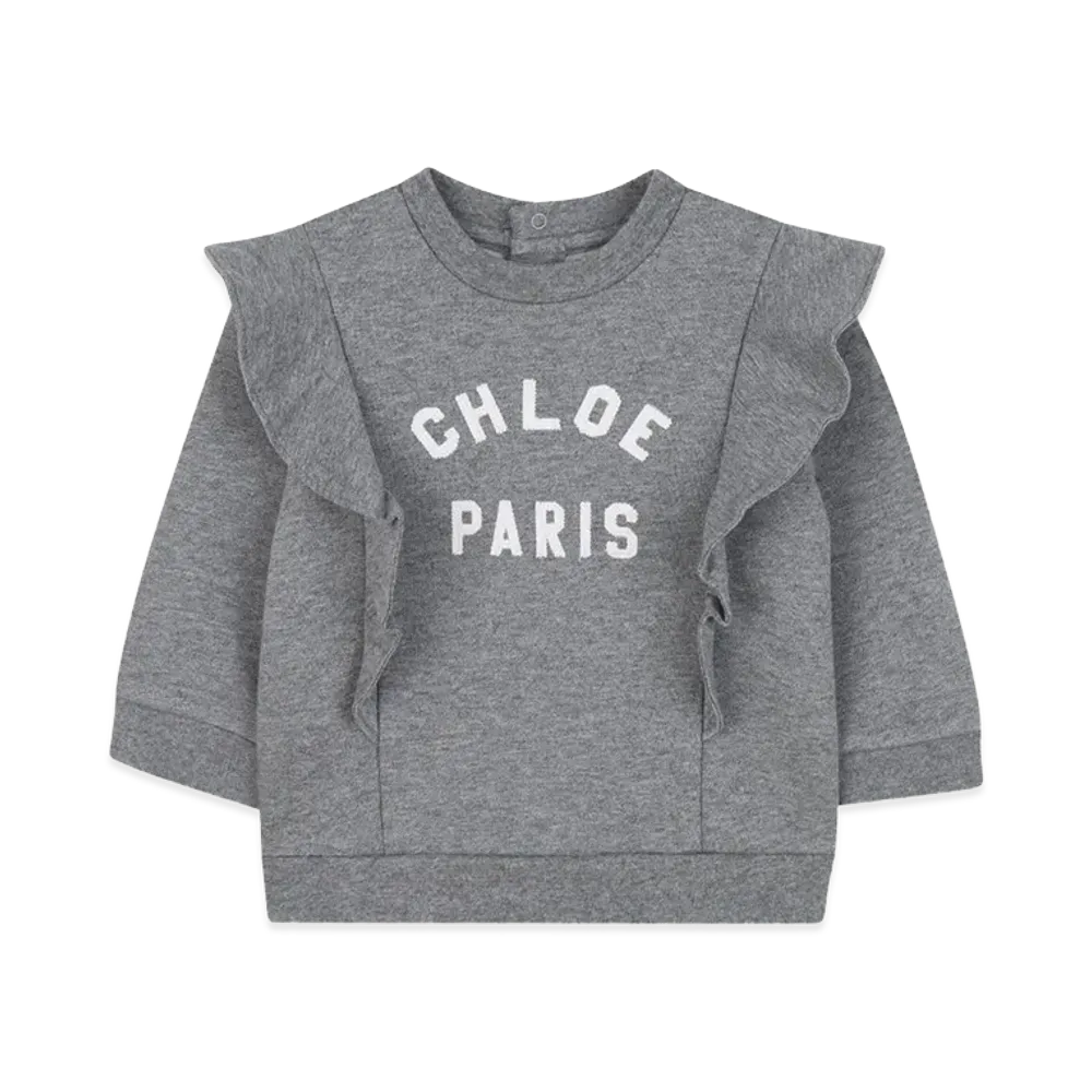 Chloe Kids Sweatshirt With Logo "Gray"