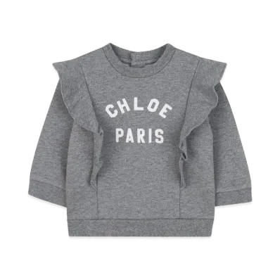 Chloe Kids Sweatshirt With Logo "Gray"