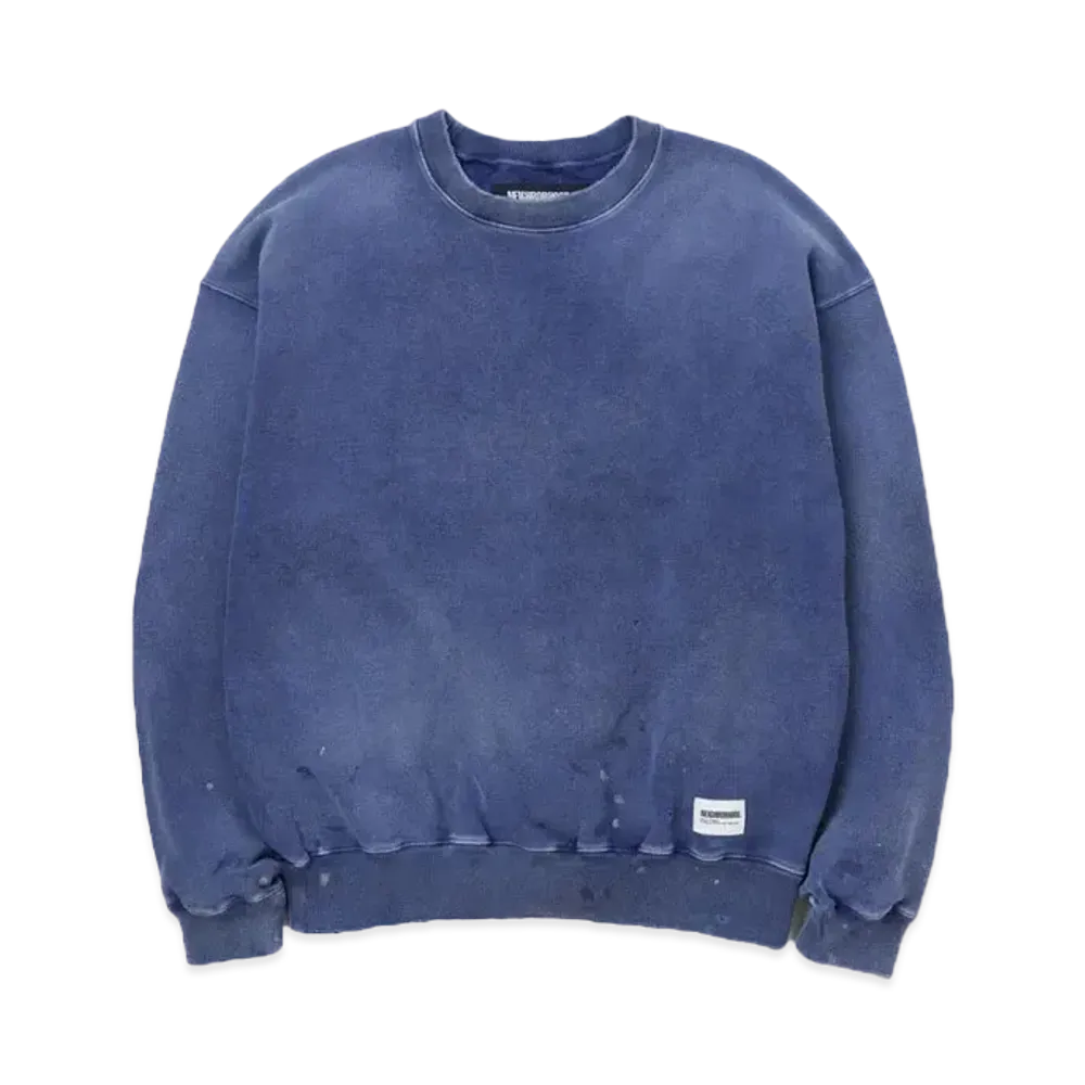NEIGHBORHOOD Damage Sweatshirt LS "Navy"