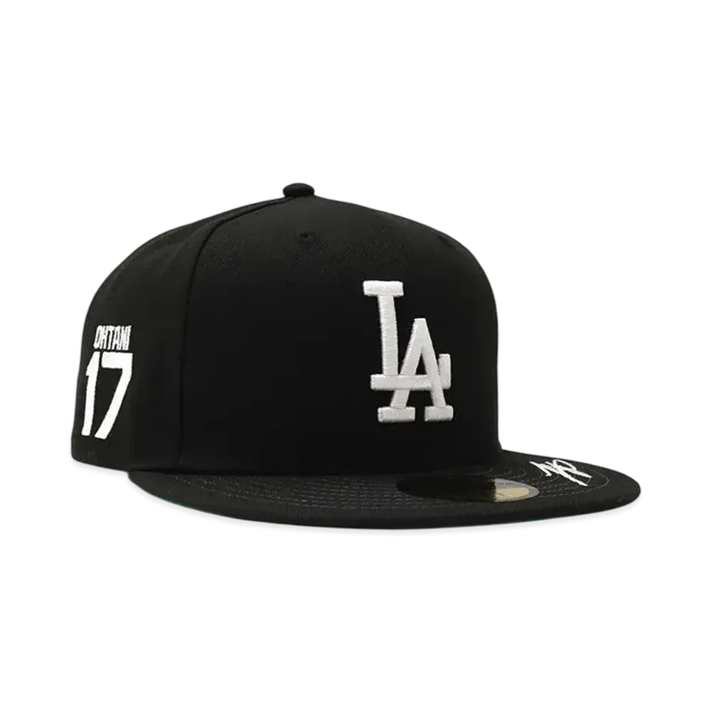 MLB Los Angeles Dodgers "Shohei Ohtani" Name & Number New Era 59Fifty MFC Store Custom Collection "Black"