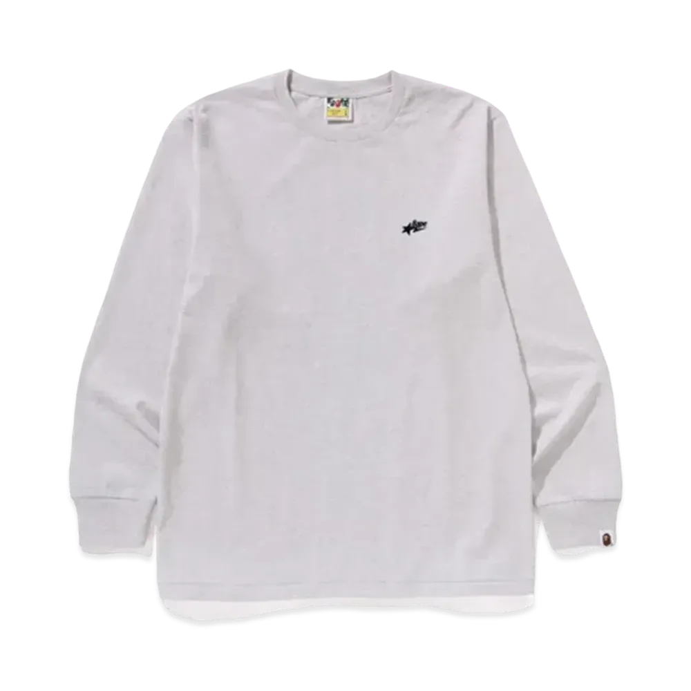 A BATHING APE Sta One Point Ls Tee "Gray"