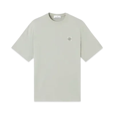 Stone Island 2100034 Combed Organic Cotton Jersey "Sage Green"