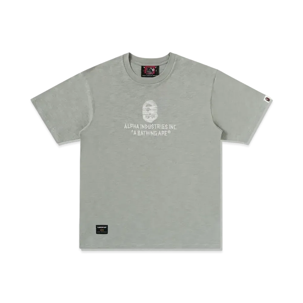 A BATHING APE x ALPHA INDUSTRIES Tee "Olive"