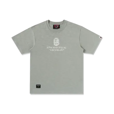 A BATHING APE x ALPHA INDUSTRIES Tee "Olive"