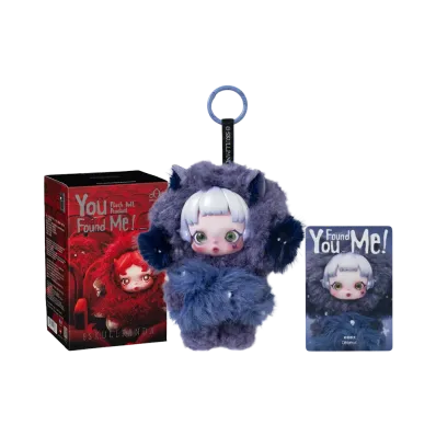 POP MART SKULLPANDA You Found Me! Series Plush Doll Pendant Cerberus