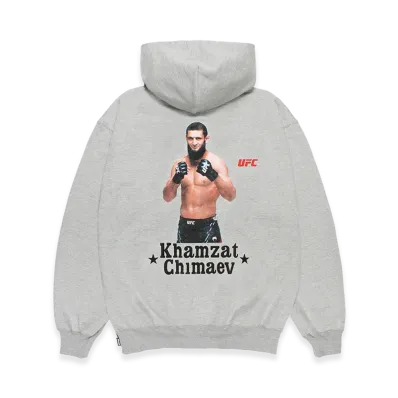 WACKO MARIA x UFC Heavy Weight Zip Hooded Sweat Shirt "Gray"