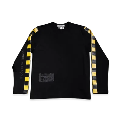 COMME des GARCONS x Onitsuka Tiger Long Sleeve T-Shirt "Black/Yellow"