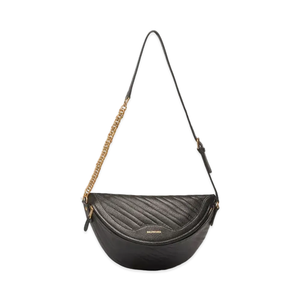BALENCIAGA Shoulder Bag Lambskin "Black"