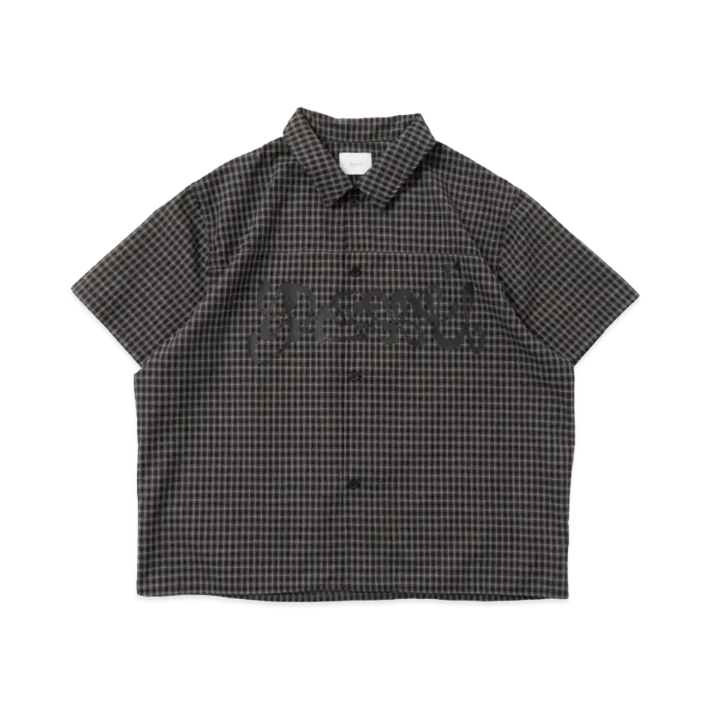 BLESS U SS Check Shirt "Black"